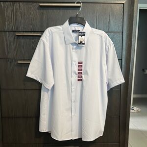 Nautica White Casual Button Down Shirt Classic Cotton
